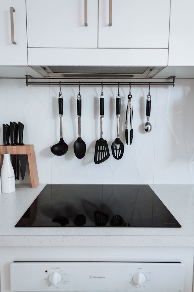 Induction Stove on White Countertop