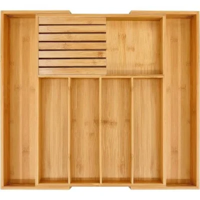 Organizator tacâmuri "CutleryPro" – bambus extensibil